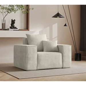 ELLA fauteuil, stof Noel, lichtgrijs ELLA fauteuil, stof Noel, lichtgrijs