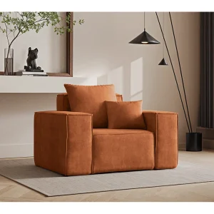 ELLA fauteuil, Noel stof, oranje ELLA fauteuil, Noel stof, oranje