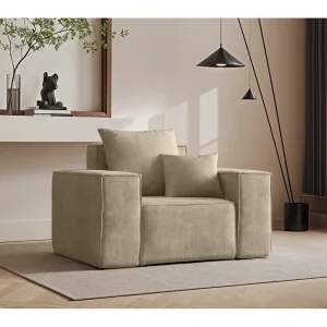 ELLA fauteuil, stof Noel, lichtbeige ELLA fauteuil, stof Noel, lichtbeige