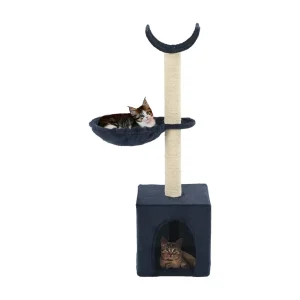 Elvren  Kattenkrabpaal met sisal krabpalen 105 cm blauw