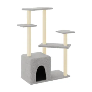 Eirisse  Kattenmeubel met sisal krabpalen 107,5 cm lichtgrijs