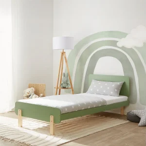 Eenpersoonsbed 95×76.5×209 cm groen Eenpersoonsbed 95×76.5×209 cm groen