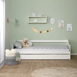 Eenpersoonsbed 90×200 cm wit Eenpersoonsbed 90×200 cm wit