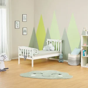 Eenpersoonsbed 70×140 cm wit Shaker-stijl Kinderbed
