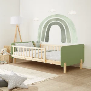 Eenpersoonsbed 90×200 cm groen Eenpersoonsbed 90×200 cm groen