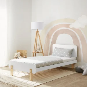 Eenpersoonsbed 90×200 cm wit Eenpersoonsbed 90×200 cm wit
