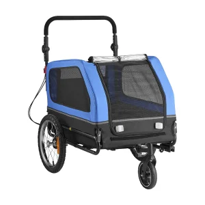 Fietstrailer SucceBuy voor Hond, Belasting 40 kg, Driewieler voor Huisdieren 2 in 1, Frame Opvouwbaar Gemakkelijk met Wiel naar Snelspanner Fietstrailer SucceBuy voor Hond, Belasting 40 kg, Driewieler voor Huisdieren 2 in 1, Frame Opvouwbaar Gemakkelijk met Wiel naar Snelspanner