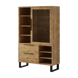 Eden Hout en Metaal 1-deurs 2-lade servieskast Eden Hout en Metaal 1-deurs 2-lade servieskast