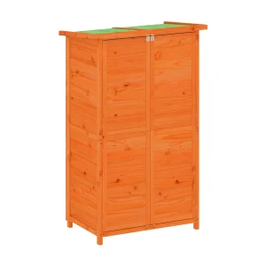 Émilien-Paul Tuinschuur 83x57x140 cm massief grenenhout bruin Émilien-Paul Tuinschuur 83x57x140 cm massief grenenhout bruin