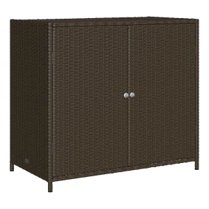 Emma Louise Tuinkast 83x45x76 cm poly rattan bruin Emma Louise Tuinkast 83x45x76 cm poly rattan bruin