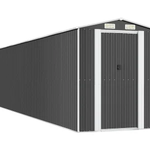 Garden Furniture – Tuinschuur 192x938x223 cm gegalvaniseerd staal antracietkleurig Garden Furniture – Tuinschuur 192x938x223 cm gegalvaniseerd staal antracietkleurig