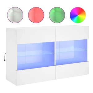 DuBois Tv-wandmeubel met LED-verlichting 98,5x30x60,5 cm wit DuBois Tv-wandmeubel met LED-verlichting 98,5x30x60,5 cm wit