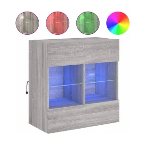 DuBois Tv-wandmeubel met LED-verlichting 58,5x30x60,5 cm grijs sonoma DuBois Tv-wandmeubel met LED-verlichting 58,5x30x60,5 cm grijs sonoma