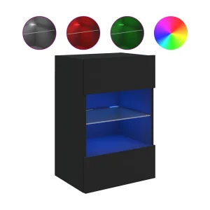 DuBois Tv-wandmeubel met LED-verlichting 40x30x60,5 cm zwart DuBois Tv-wandmeubel met LED-verlichting 40x30x60,5 cm zwart