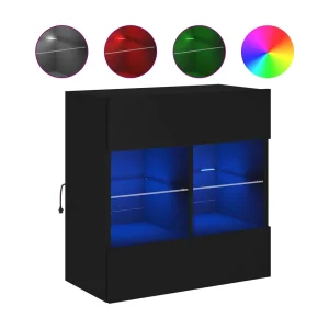 DuBois Tv-wandmeubel met LED-verlichting 58,5x30x60,5 cm zwart DuBois Tv-wandmeubel met LED-verlichting 58,5x30x60,5 cm zwart
