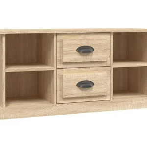 Dralinor Tv-meubel 99,5×35,5×48 cm bewerkt hout sonoma eikenkleurig Dralinor Tv-meubel 99,5×35,5×48 cm bewerkt hout sonoma eikenkleurig