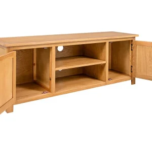 Garden Furniture –  Tv-meubel 110x35x44 cm massief eikenhout