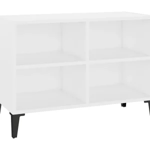Eadestown  Tv-meubel met metalen poten 69,5x30x50 cm wit