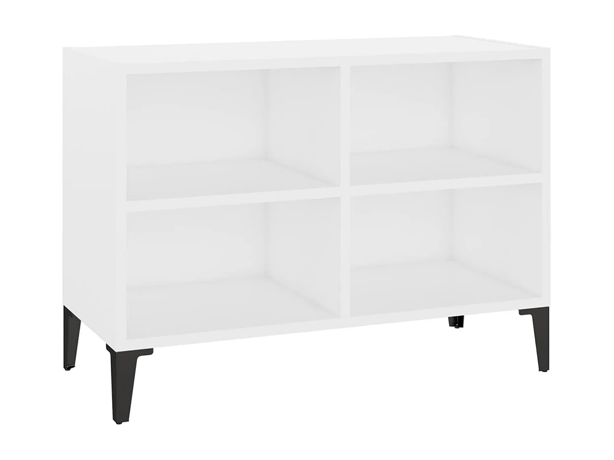 Eadestown Tv-meubel met metalen poten 69,5x30x50 cm wit