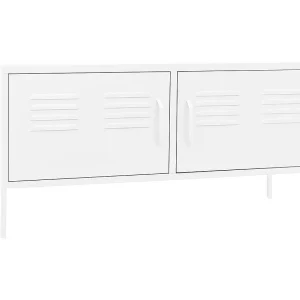 Drøbak Tv-meubel 105x35x50 cm staal wit Drøbak Tv-meubel 105x35x50 cm staal wit