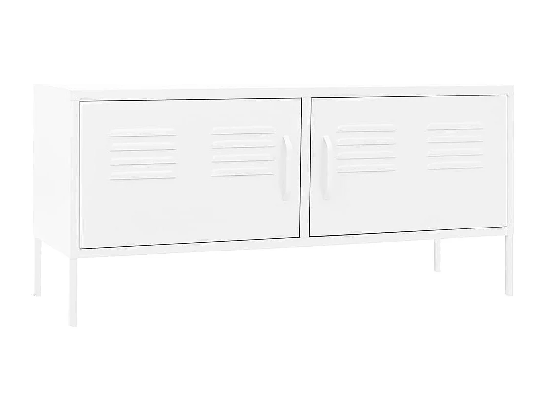 Drøbak Tv-meubel 105x35x50 cm staal wit