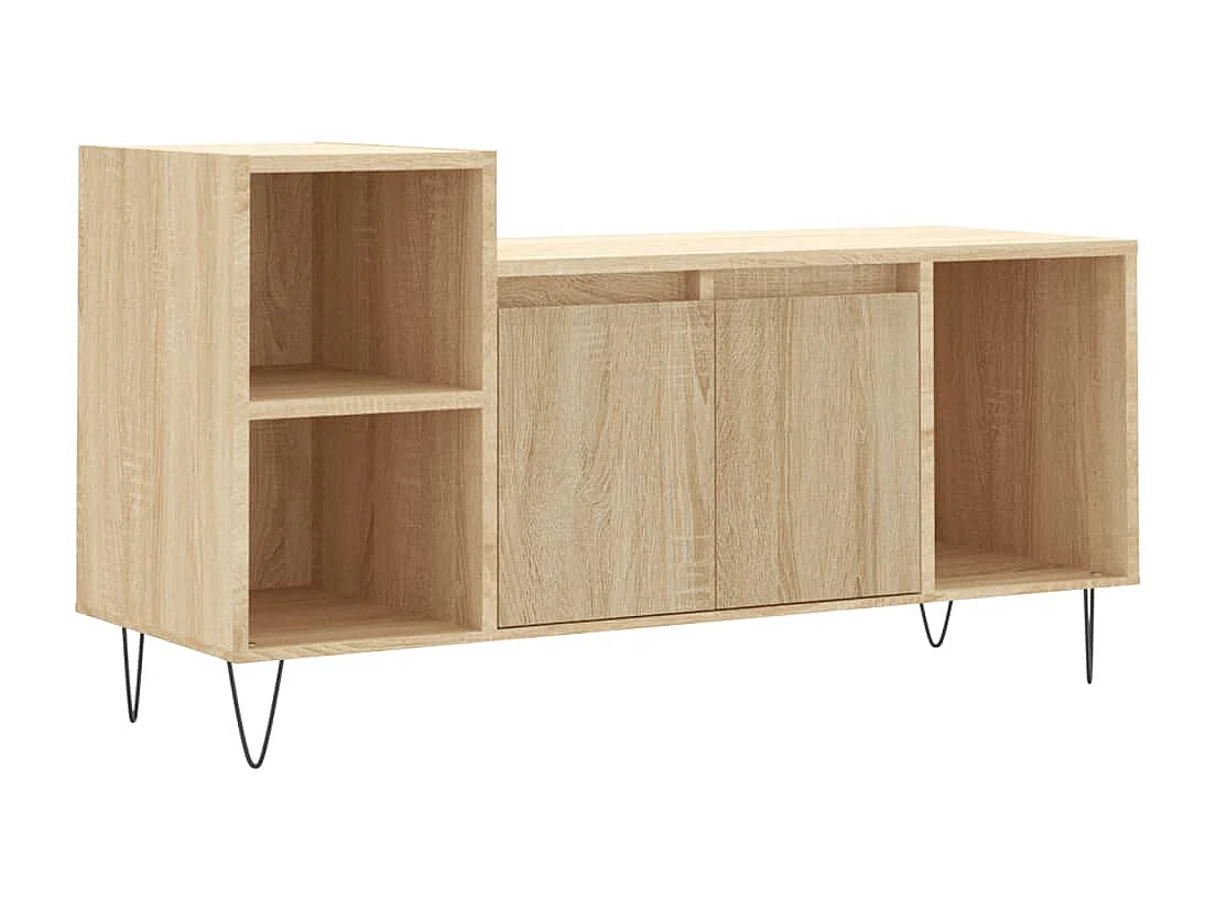 Erinor Tv-meubel 100x35x55 cm bewerkt hout sonoma eikenkleurig