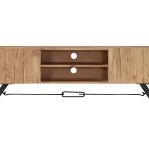 Garden Furniture – Tv-meubel 140x30x45 cm massief acaciahout Garden Furniture – Tv-meubel 140x30x45 cm massief acaciahout