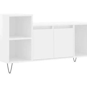 Erinor Tv-meubel 100x35x55 cm bewerkt hout hoogglans wit Erinor Tv-meubel 100x35x55 cm bewerkt hout hoogglans wit