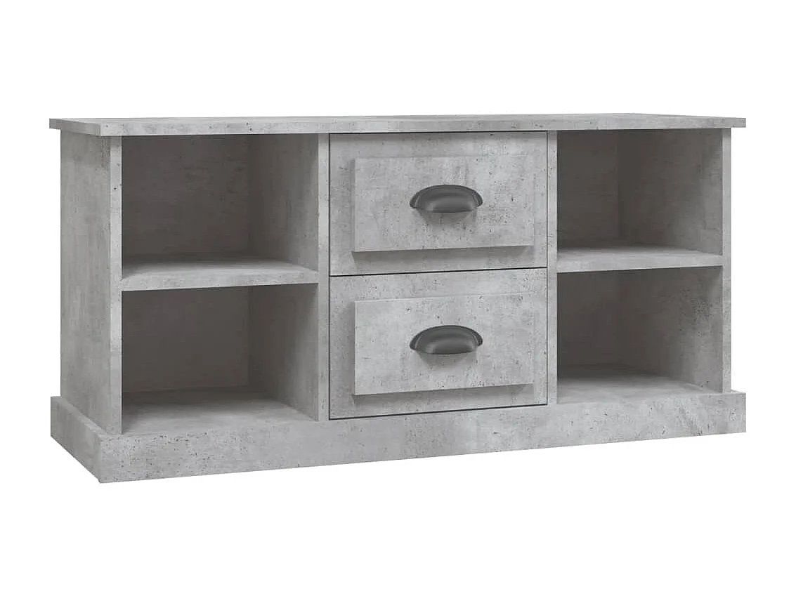 Dralinor Tv-meubel 99,5x35,5x48 cm bewerkt hout betongrijs