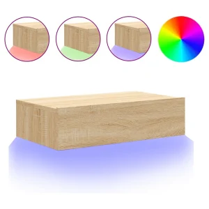 Felizia Tv-meubel met LED-verlichting 60x35x15,5 cm sonoma eikenkleurig Felizia Tv-meubel met LED-verlichting 60x35x15,5 cm sonoma eikenkleurig