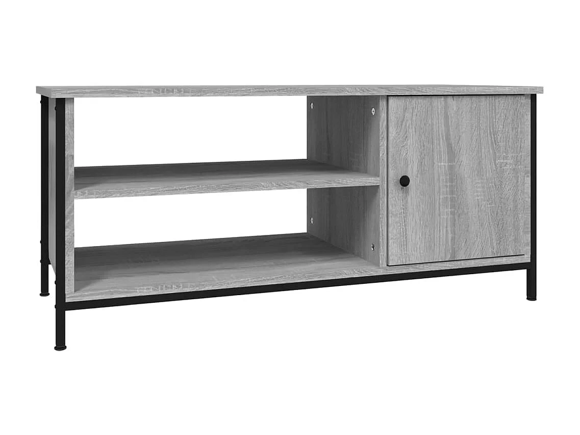Einar Tv-meubel 100x40x45 cm bewerkt hout grijs sonoma eikenkleurig