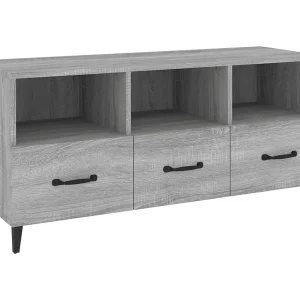 Firuz Tv-meubel 102x35x50 cm bewerkt hout grijs sonoma eikenkleurig Firuz Tv-meubel 102x35x50 cm bewerkt hout grijs sonoma eikenkleurig