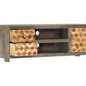 Garden Furniture –  Tv-meubel 120x30x40 cm massief mangohout grijs