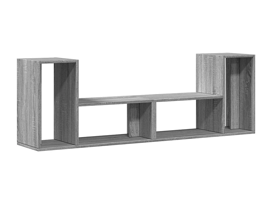 Dunmore Tv-meubelen 2 st 75x30x50 cm bewerkt hout grijs sonoma eiken