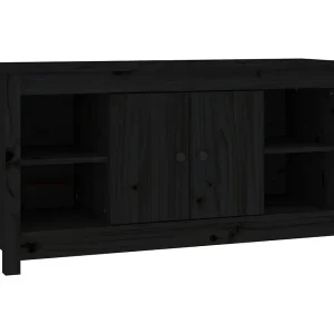 Forest City Tv-meubel 103×36,5×52 cm massief grenenhout zwart Forest City Tv-meubel 103×36,5×52 cm massief grenenhout zwart