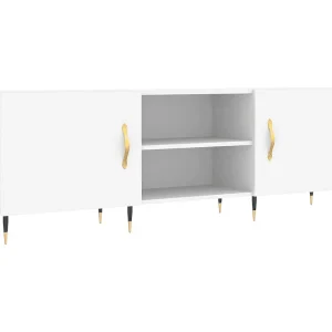 Fouzia Tv-meubel 150x30x50 cm bewerkt hout wit Fouzia Tv-meubel 150x30x50 cm bewerkt hout wit