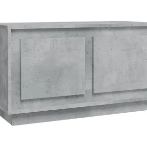 Elendra Tv-meubel 80x35x45 cm bewerkt hout betongrijs Elendra Tv-meubel 80x35x45 cm bewerkt hout betongrijs