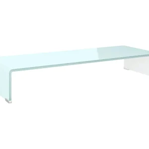 Fall River  Tv-meubel/monitorverhoger 80x30x13 cm glas groen
