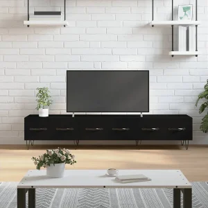 Eilve Tv-meubel 150x36x30 cm bewerkt hout zwart Eilve Tv-meubel 150x36x30 cm bewerkt hout zwart