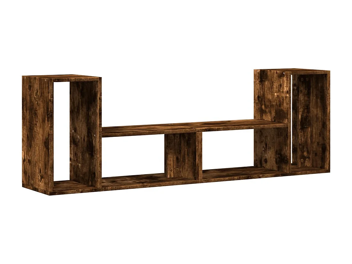 Dunmore Tv-meubelen 2 st 75x30x50 cm bewerkt hout gerookt eikenkleurig