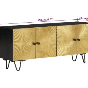 Garden Furniture –  Tv-meubel 110x30x45 cm massief mangohout