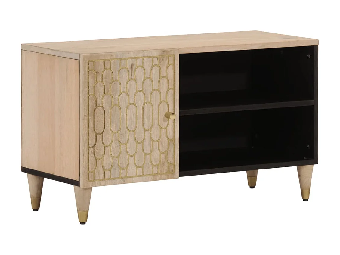 Garden Furniture - Tv-meubel 80x31x46 cm massief mangohout