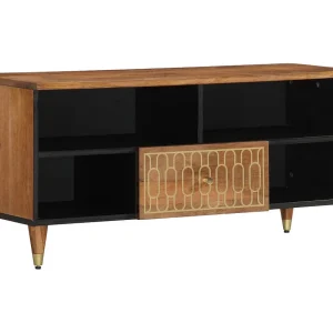 Garden Furniture – Tv-meubel 100x33x46 cm massief mangohout Garden Furniture – Tv-meubel 100x33x46 cm massief mangohout