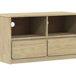 Garden Furniture –  Tv-meubel SAUDA 99x43x55 cm massief grenenhout eikenkleurig
