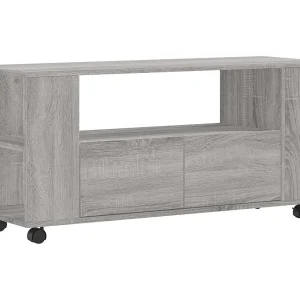 Elli Tv-meubel 102×34,5×43 cm bewerkt hout grijs sonoma eikenkleurig Elli Tv-meubel 102×34,5×43 cm bewerkt hout grijs sonoma eikenkleurig