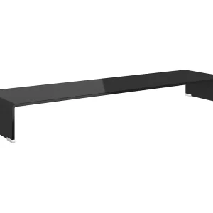 Fall River TV-meubel/monitorverhoger zwart 110x30x13 cm glas Fall River TV-meubel/monitorverhoger zwart 110x30x13 cm glas