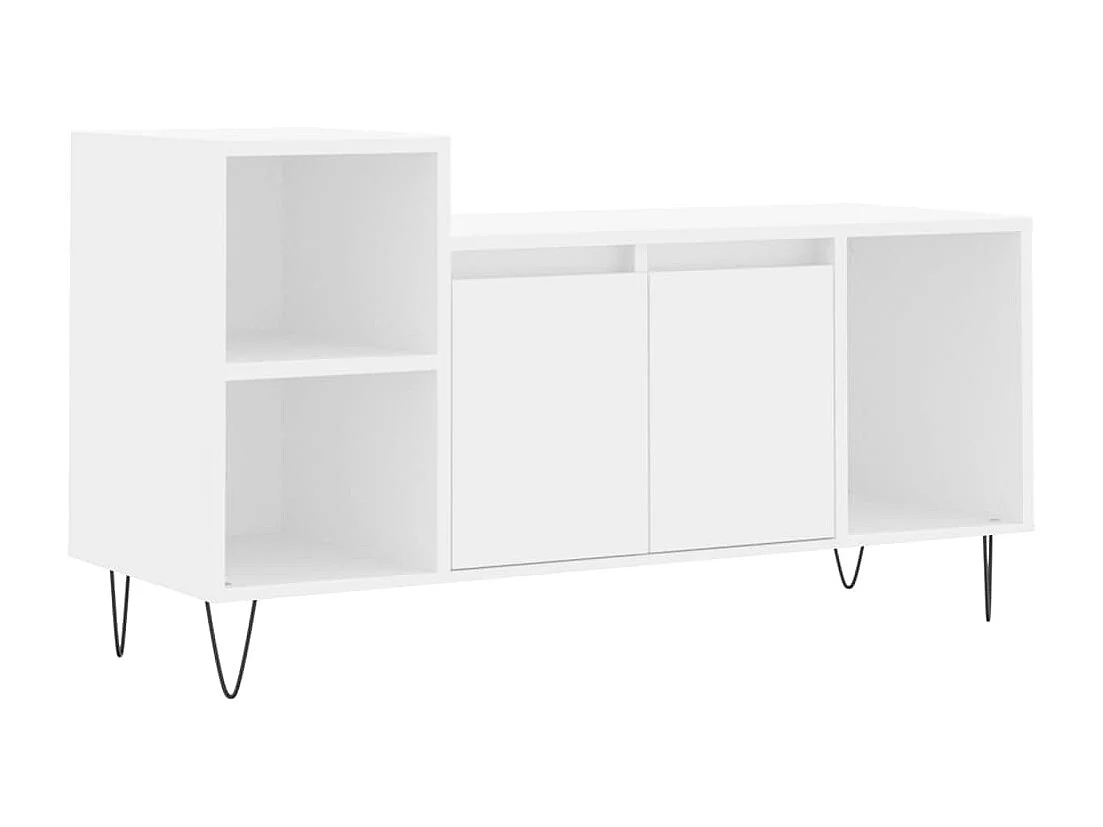 Erinor Tv-meubel 100x35x55 cm bewerkt hout wit