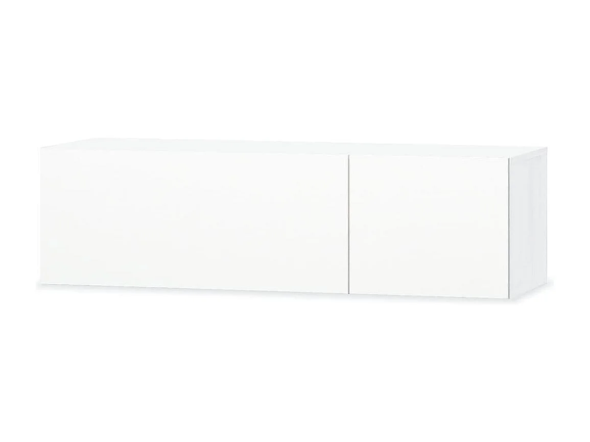 François-Gérard-Luc Tv-meubel 120x40x34 cm bewerkt hout hoogglans wit