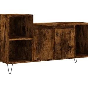 Erinor Tv-meubel 100x35x55 cm bewerkt hout gerookt eikenkleurig Erinor Tv-meubel 100x35x55 cm bewerkt hout gerookt eikenkleurig