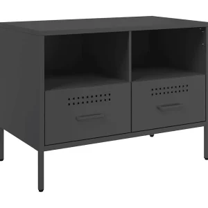 Dundrum Tv-meubel 68x39x50,5 cm staal zwart Dundrum Tv-meubel 68x39x50,5 cm staal zwart